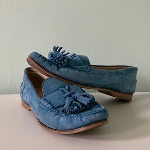 Cole Haan Blue Suede Loafers